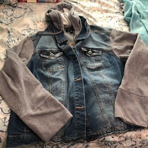 Plus size jean jacket